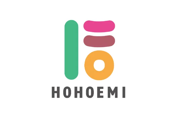 HOHOEMIのロゴデザイン